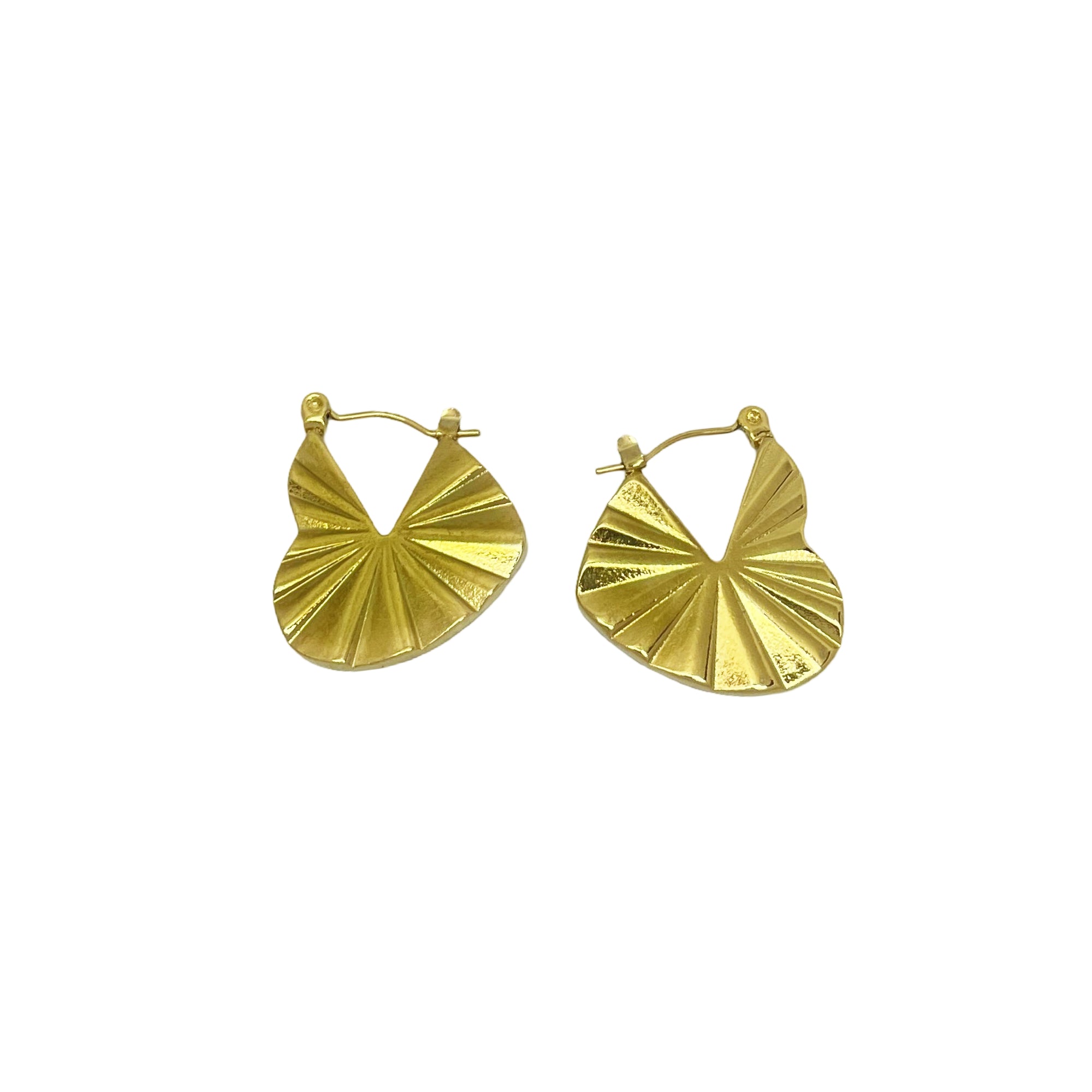 Fanburst Textured Hoops